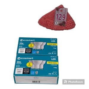 New 2 packs of 3 each  Ecosmart LED 50w MR16 GU10